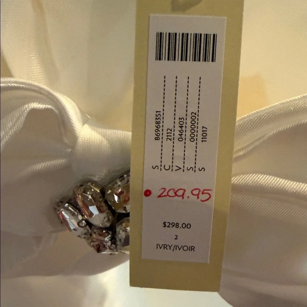 BHLDN Ivory Strapless Midi Dress with Bow Accent - Picture 3 of 5